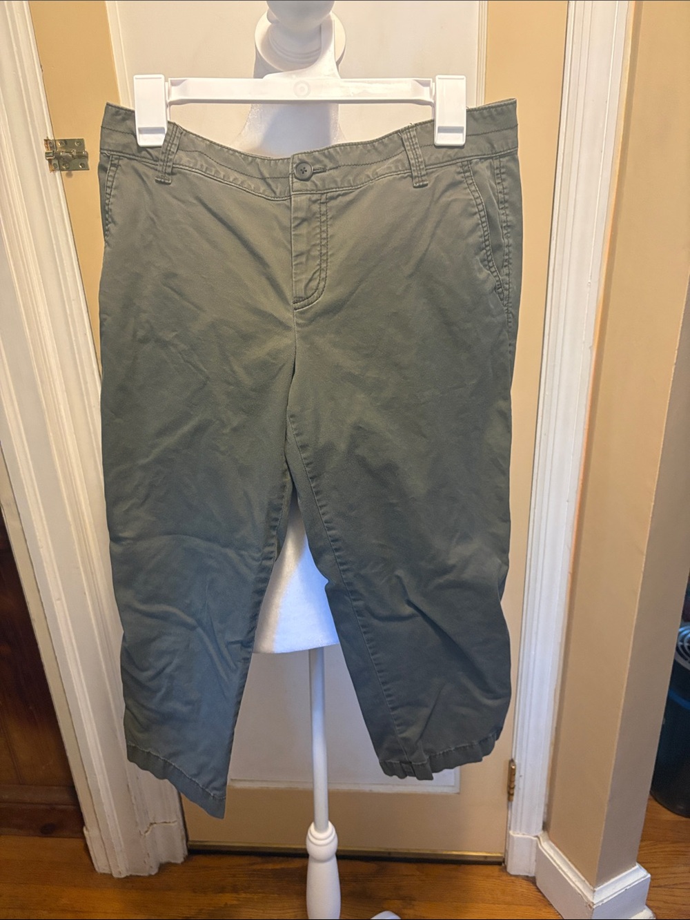 LOFT Olive Green Wonen”s Capri  Pants